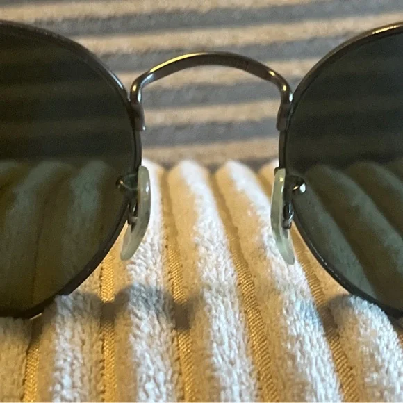 Ray Ban Sunglasses RB3447 Round Metal 029 Black Polarized - Picture 5 of 7